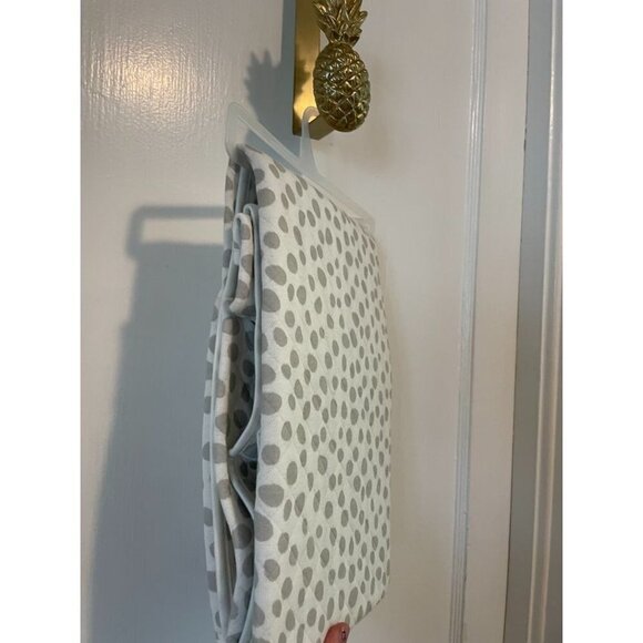 White & Gray Patterned Baby Blanket - Picture 7 of 7